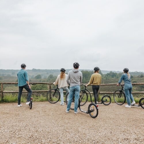 3.Kick-bike-biken-steppen-4-personen-Natures-Gift-de-veluwe-actief-uitje-in-de-natuur-groen-sportief-vrienden-belevenis